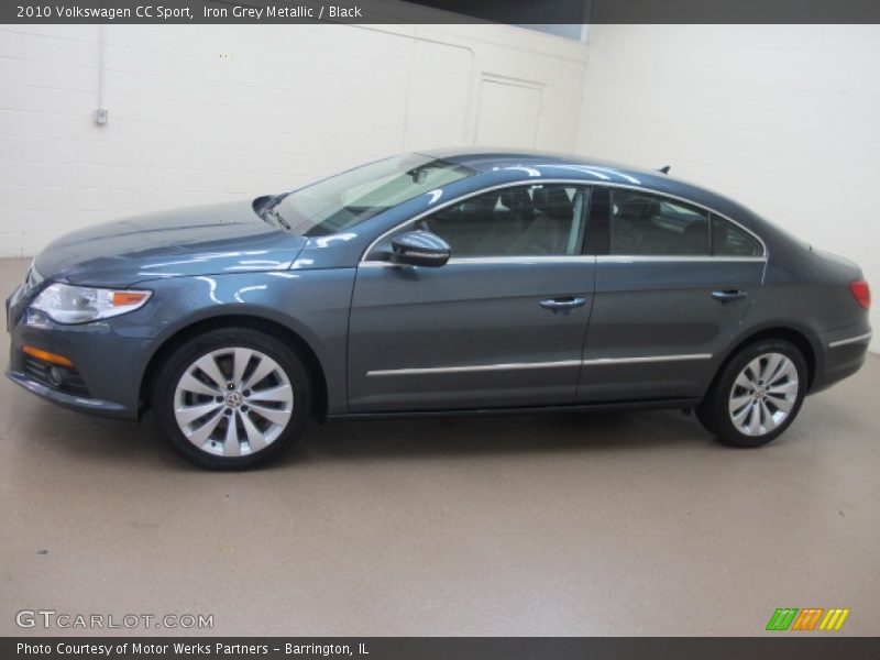 Iron Grey Metallic / Black 2010 Volkswagen CC Sport