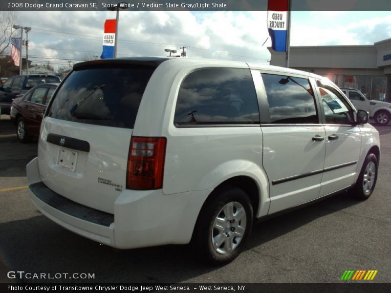 Stone White / Medium Slate Gray/Light Shale 2008 Dodge Grand Caravan SE