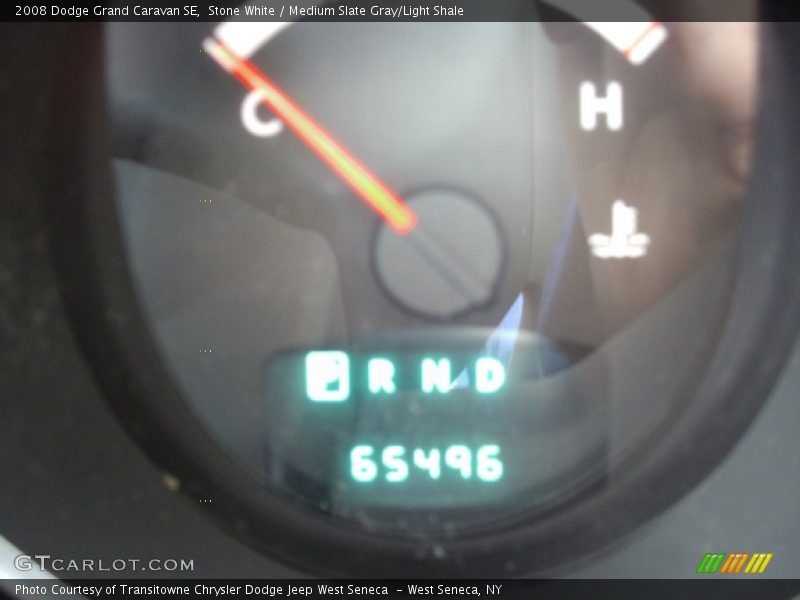 Stone White / Medium Slate Gray/Light Shale 2008 Dodge Grand Caravan SE