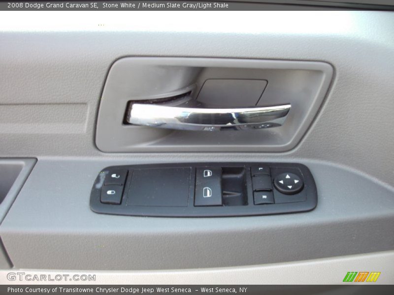 Stone White / Medium Slate Gray/Light Shale 2008 Dodge Grand Caravan SE