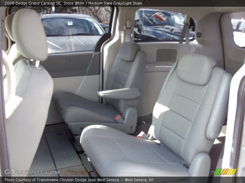 Stone White / Medium Slate Gray/Light Shale 2008 Dodge Grand Caravan SE