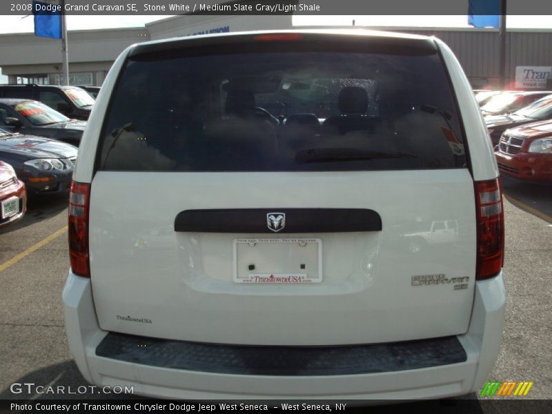 Stone White / Medium Slate Gray/Light Shale 2008 Dodge Grand Caravan SE