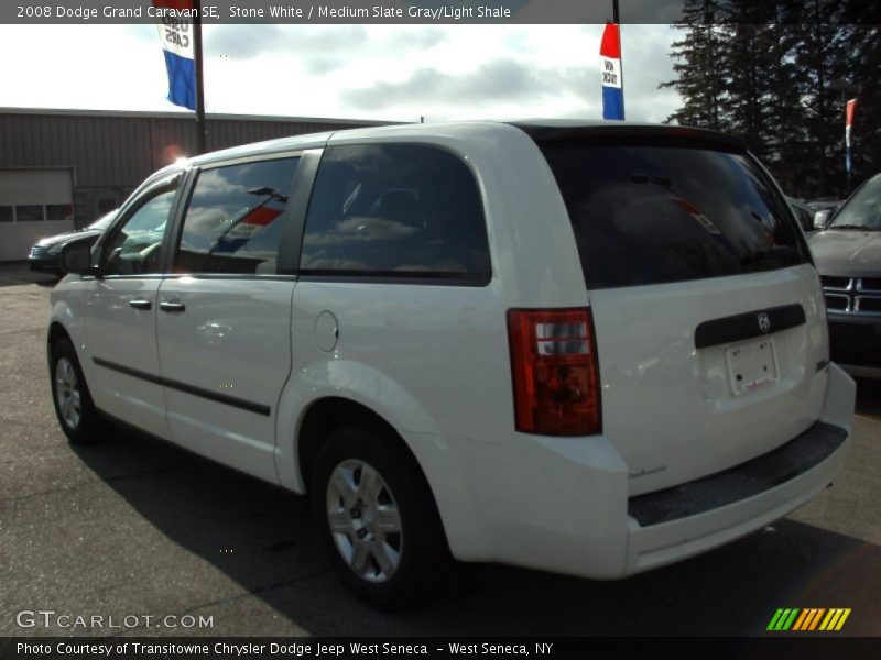 Stone White / Medium Slate Gray/Light Shale 2008 Dodge Grand Caravan SE