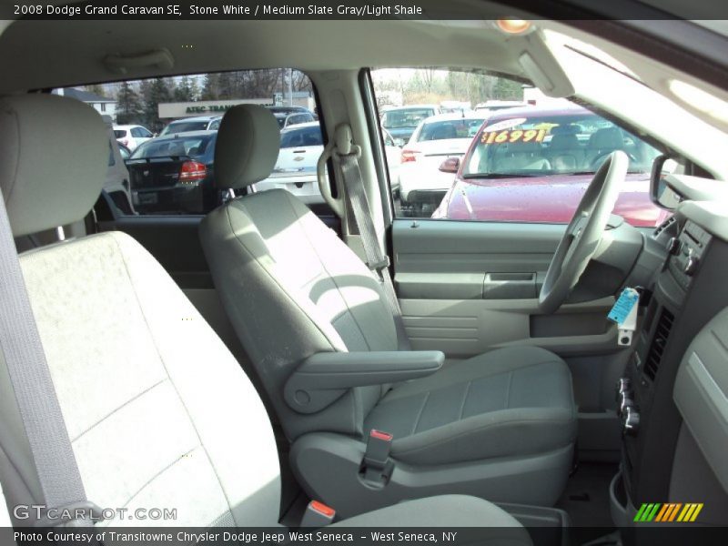 Stone White / Medium Slate Gray/Light Shale 2008 Dodge Grand Caravan SE