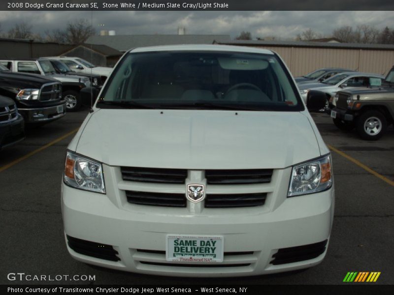 Stone White / Medium Slate Gray/Light Shale 2008 Dodge Grand Caravan SE