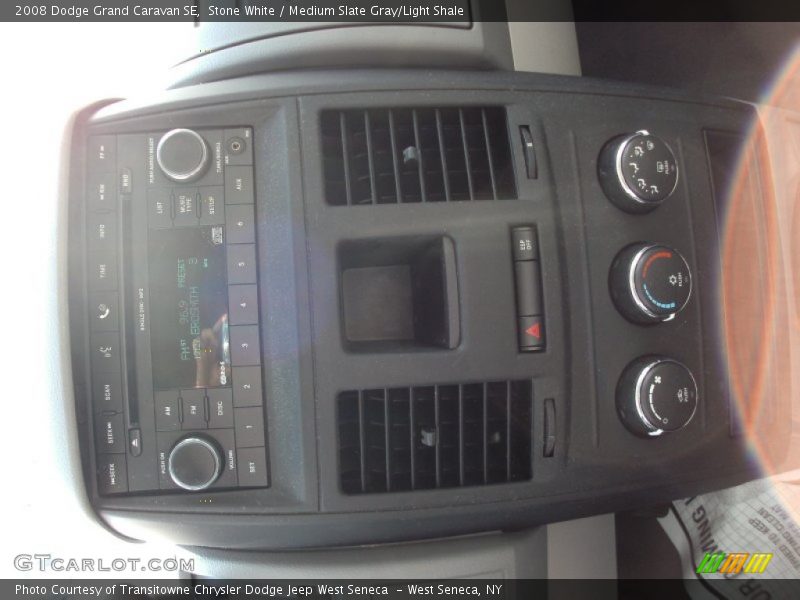 Stone White / Medium Slate Gray/Light Shale 2008 Dodge Grand Caravan SE