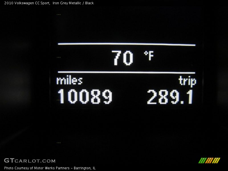Iron Grey Metallic / Black 2010 Volkswagen CC Sport