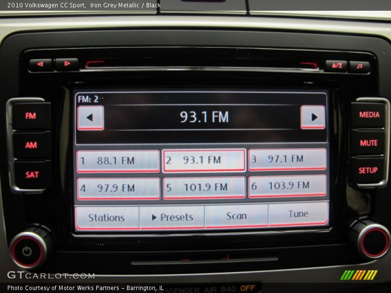 Iron Grey Metallic / Black 2010 Volkswagen CC Sport