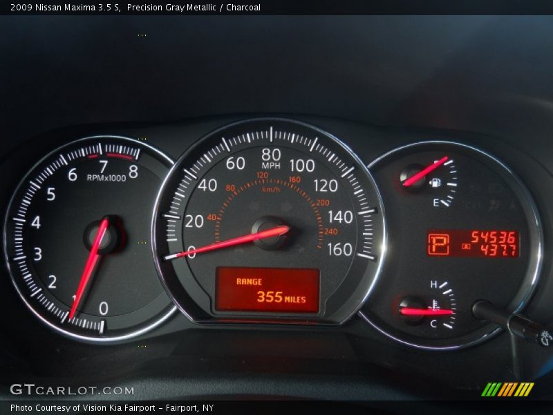 Precision Gray Metallic / Charcoal 2009 Nissan Maxima 3.5 S