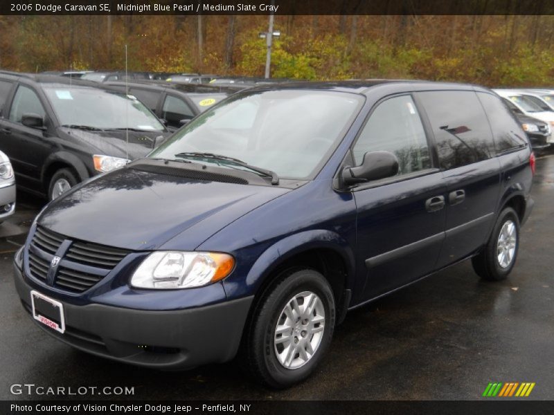 Midnight Blue Pearl / Medium Slate Gray 2006 Dodge Caravan SE
