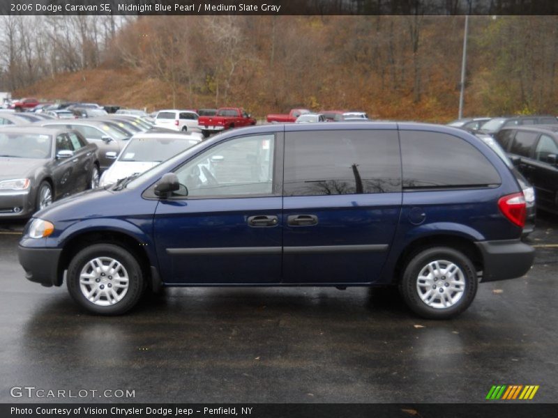 Midnight Blue Pearl / Medium Slate Gray 2006 Dodge Caravan SE