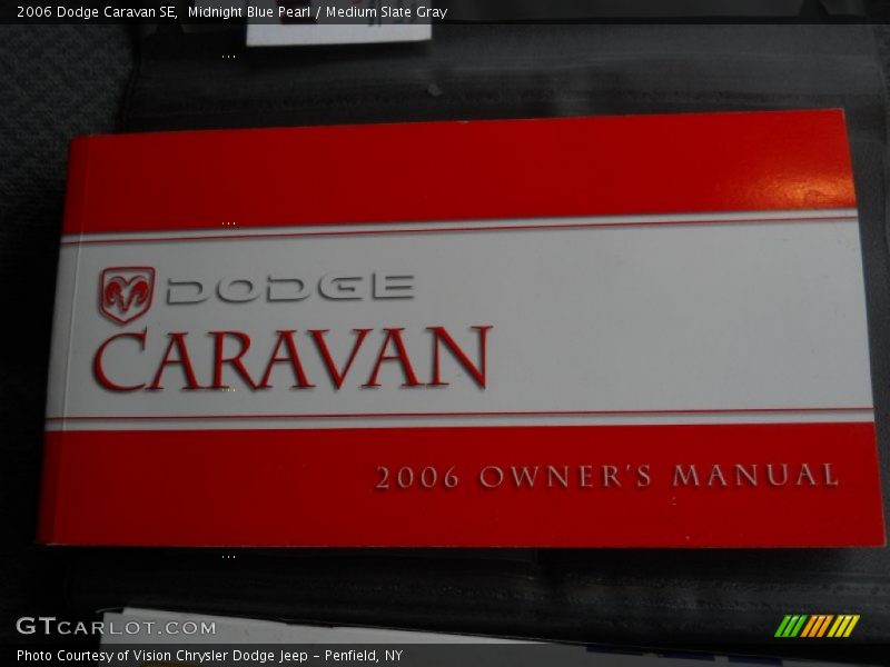 Midnight Blue Pearl / Medium Slate Gray 2006 Dodge Caravan SE