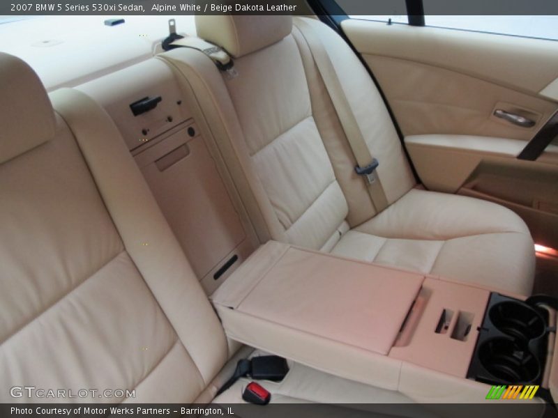 Alpine White / Beige Dakota Leather 2007 BMW 5 Series 530xi Sedan