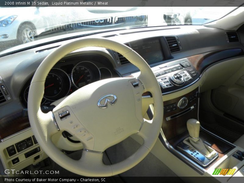 Liquid Platinum Metallic / Wheat 2008 Infiniti M 35 Sedan