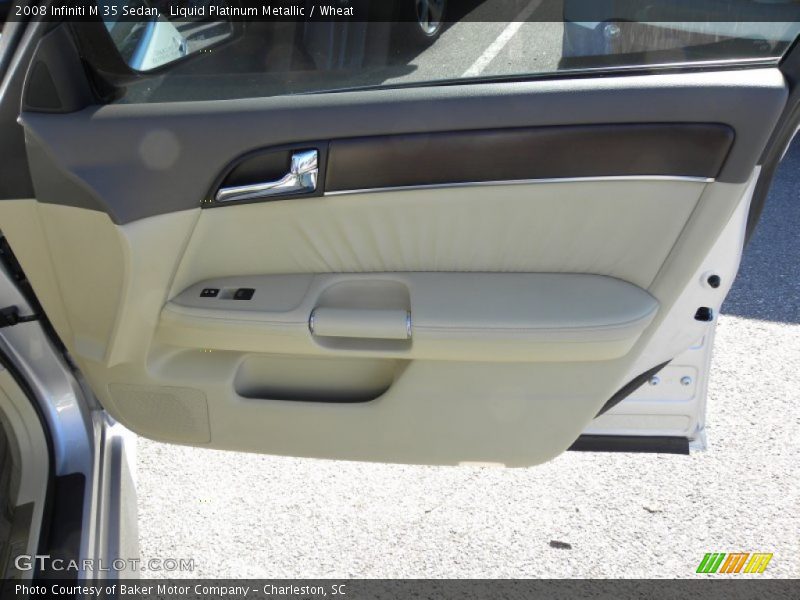Liquid Platinum Metallic / Wheat 2008 Infiniti M 35 Sedan