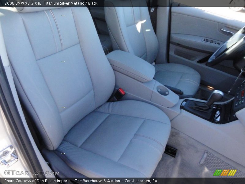 Titanium Silver Metallic / Black 2008 BMW X3 3.0si