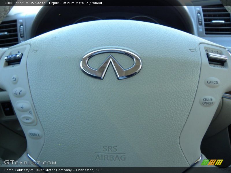 Liquid Platinum Metallic / Wheat 2008 Infiniti M 35 Sedan