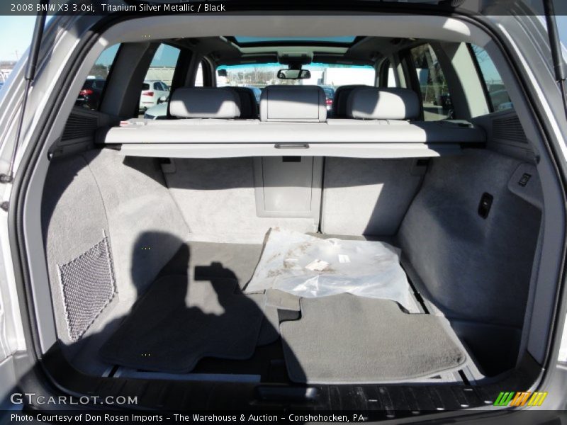 Titanium Silver Metallic / Black 2008 BMW X3 3.0si