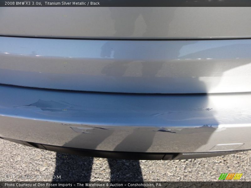 Titanium Silver Metallic / Black 2008 BMW X3 3.0si