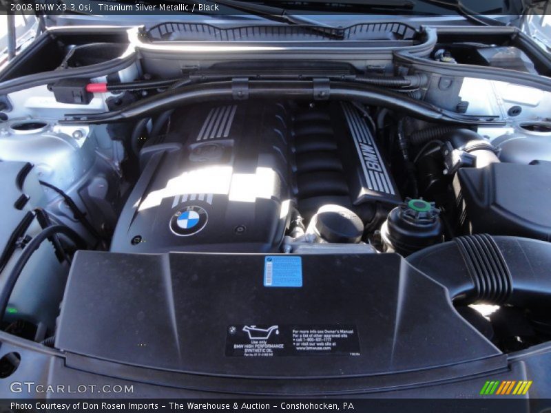 Titanium Silver Metallic / Black 2008 BMW X3 3.0si