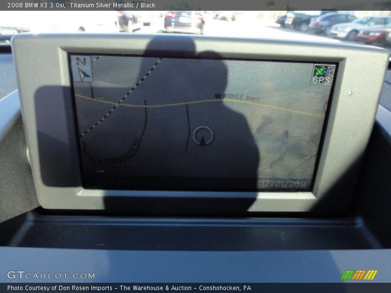 Titanium Silver Metallic / Black 2008 BMW X3 3.0si