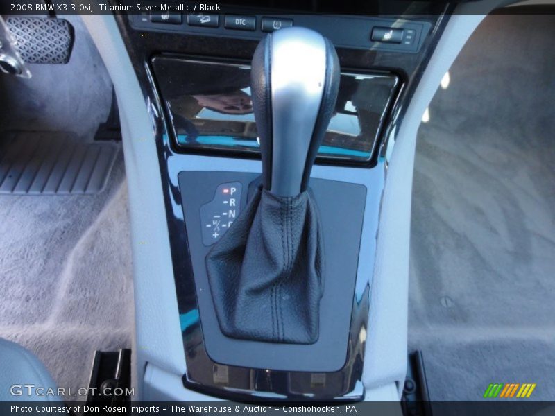 Titanium Silver Metallic / Black 2008 BMW X3 3.0si
