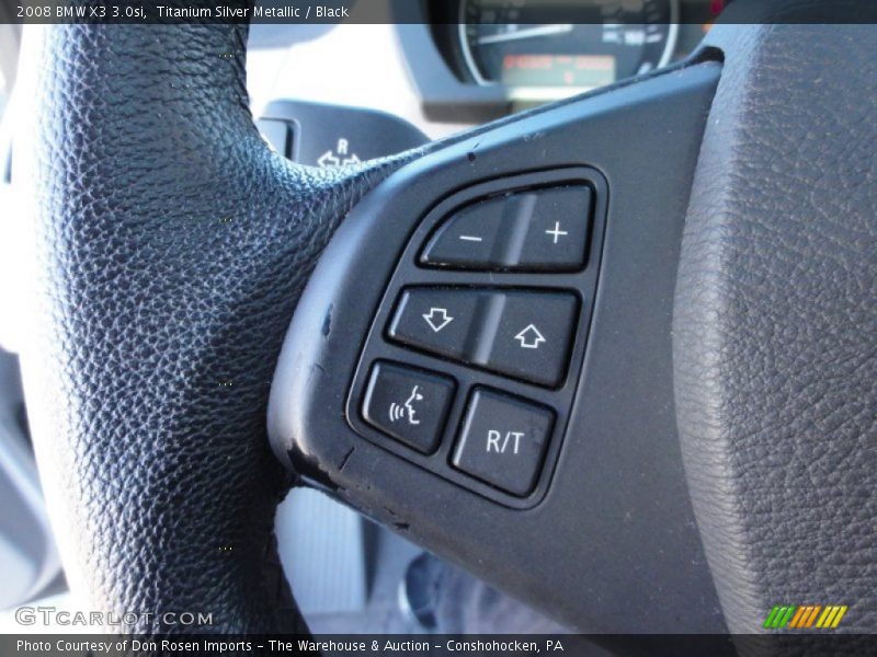 Titanium Silver Metallic / Black 2008 BMW X3 3.0si