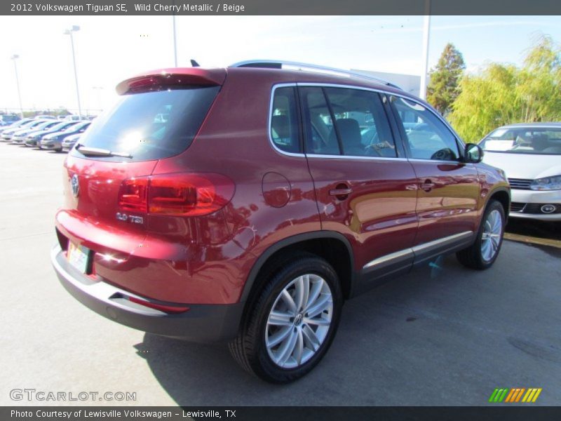 Wild Cherry Metallic / Beige 2012 Volkswagen Tiguan SE