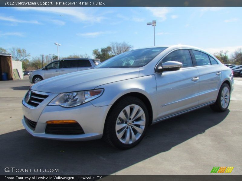 Reflex Silver Metallic / Black 2012 Volkswagen CC Sport