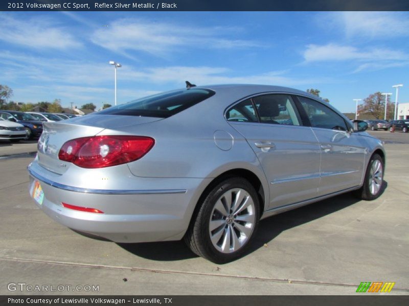 Reflex Silver Metallic / Black 2012 Volkswagen CC Sport