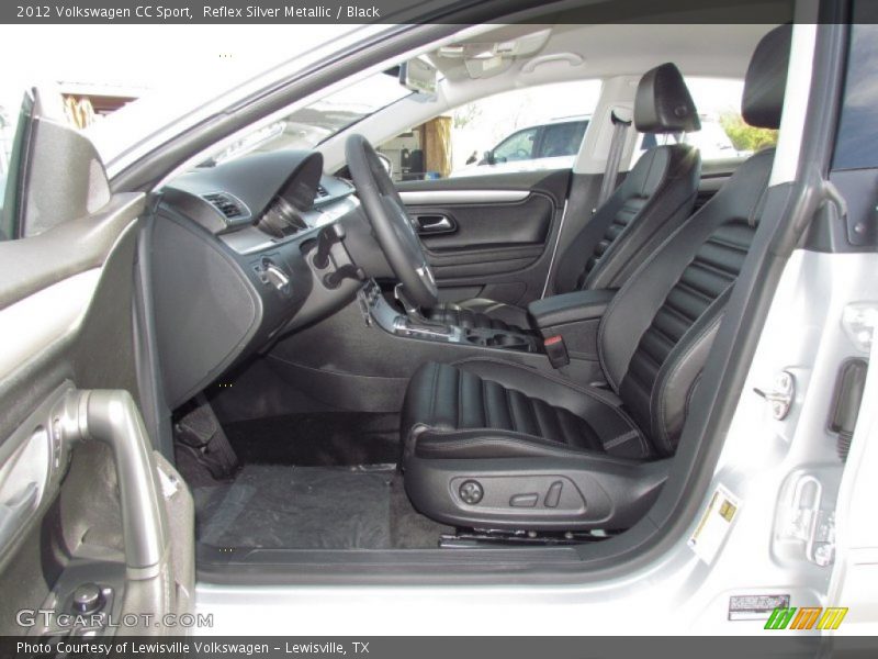 Reflex Silver Metallic / Black 2012 Volkswagen CC Sport