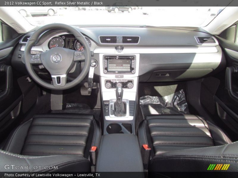 Reflex Silver Metallic / Black 2012 Volkswagen CC Sport