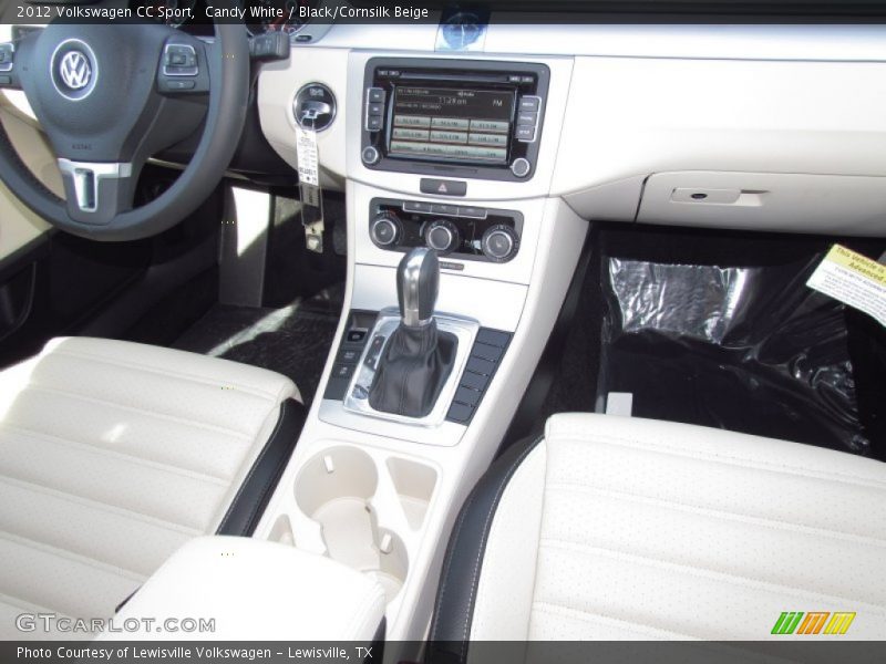 Candy White / Black/Cornsilk Beige 2012 Volkswagen CC Sport