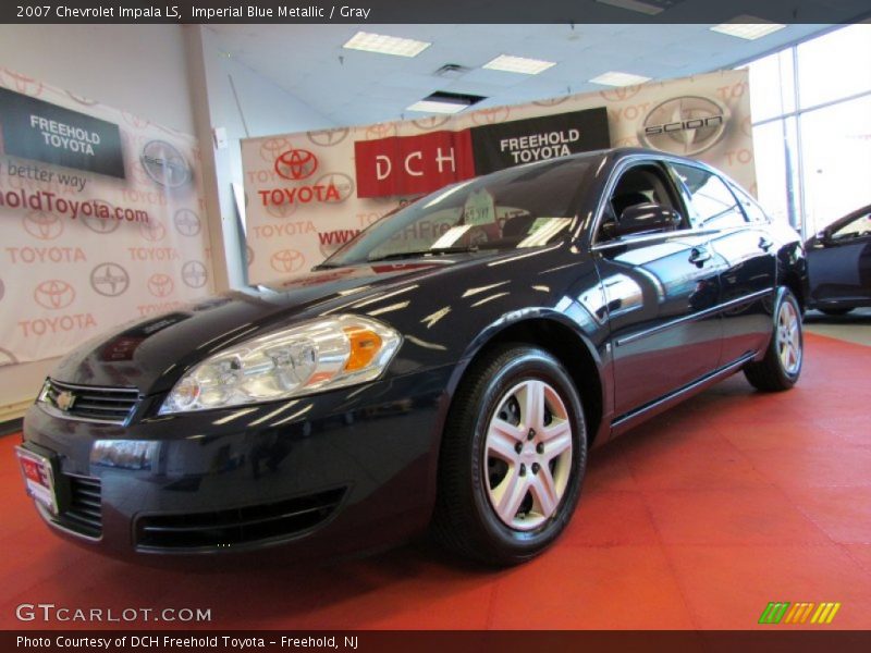 Imperial Blue Metallic / Gray 2007 Chevrolet Impala LS