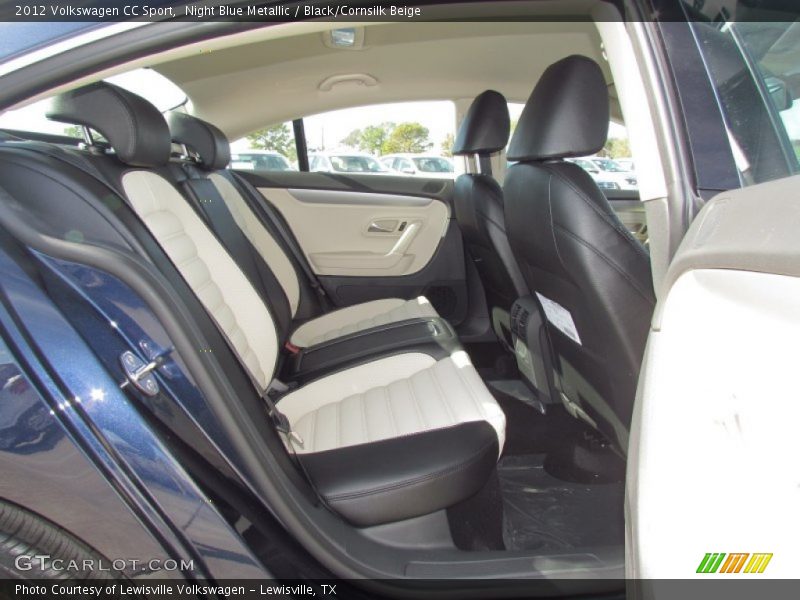 Night Blue Metallic / Black/Cornsilk Beige 2012 Volkswagen CC Sport