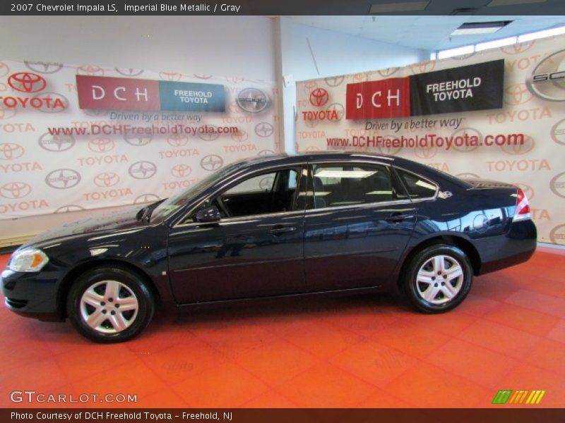 Imperial Blue Metallic / Gray 2007 Chevrolet Impala LS