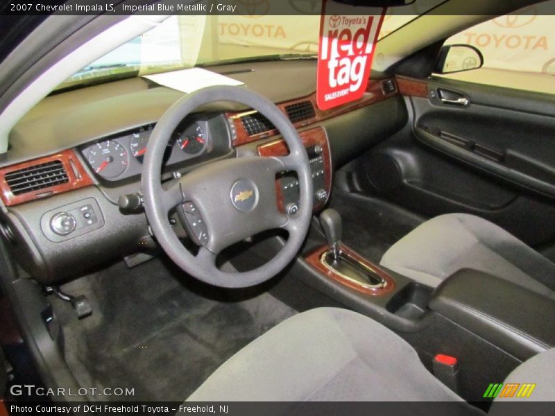 Imperial Blue Metallic / Gray 2007 Chevrolet Impala LS