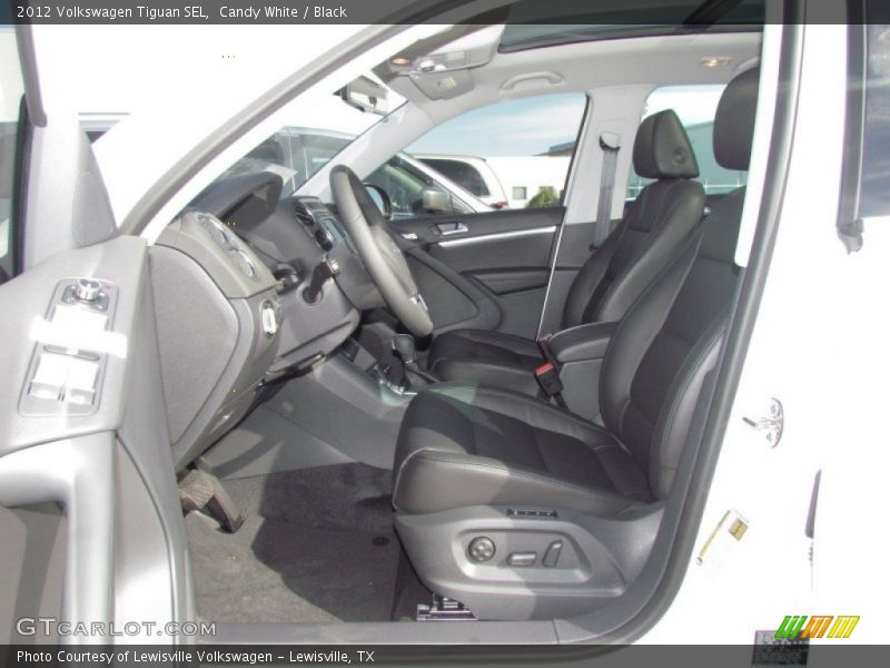 Candy White / Black 2012 Volkswagen Tiguan SEL