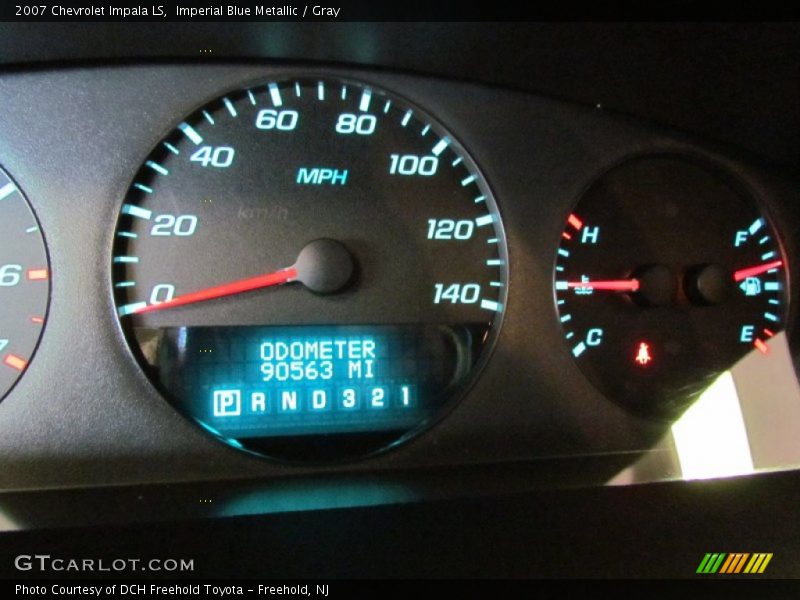 Imperial Blue Metallic / Gray 2007 Chevrolet Impala LS
