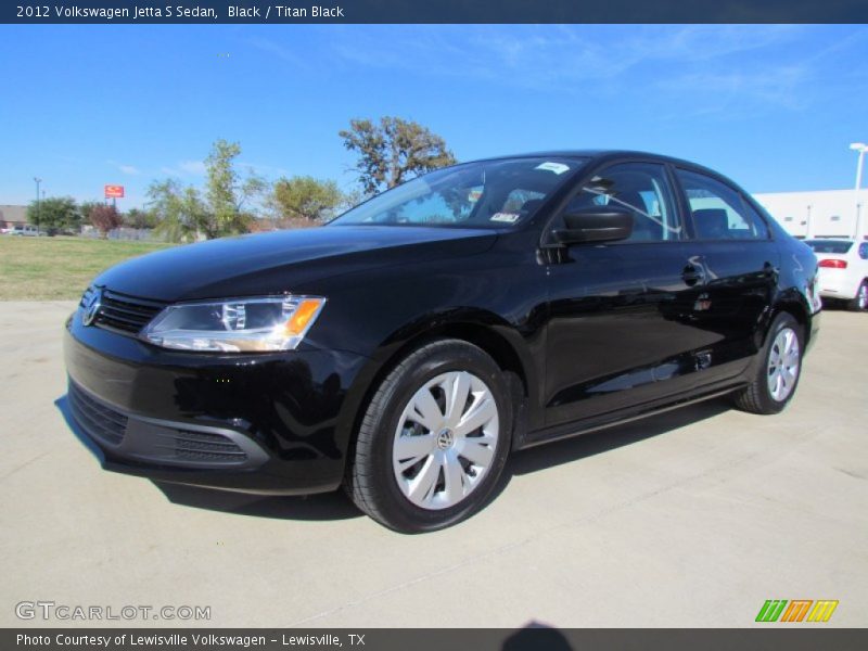 Black / Titan Black 2012 Volkswagen Jetta S Sedan