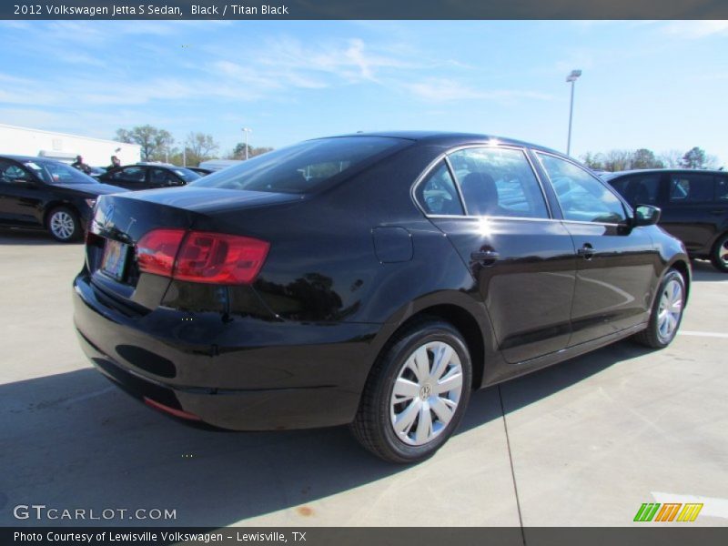 Black / Titan Black 2012 Volkswagen Jetta S Sedan