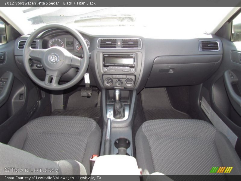 Black / Titan Black 2012 Volkswagen Jetta S Sedan