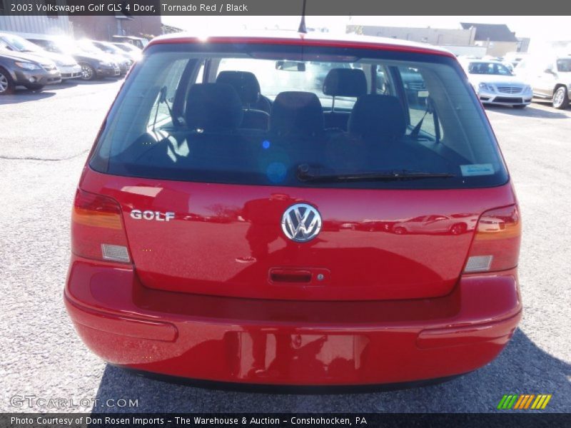 Tornado Red / Black 2003 Volkswagen Golf GLS 4 Door