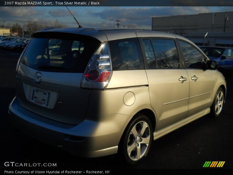 True Silver Metallic / Black 2007 Mazda MAZDA5 Sport