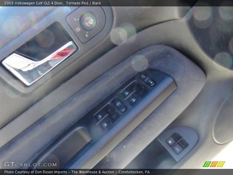 Tornado Red / Black 2003 Volkswagen Golf GLS 4 Door