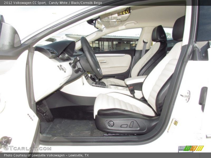 Candy White / Black/Cornsilk Beige 2012 Volkswagen CC Sport