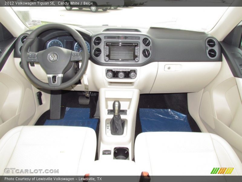 Candy White / Beige 2012 Volkswagen Tiguan SE