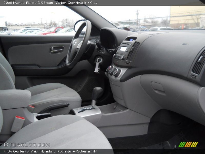 Carbon Gray Metallic / Gray 2008 Hyundai Elantra GLS Sedan