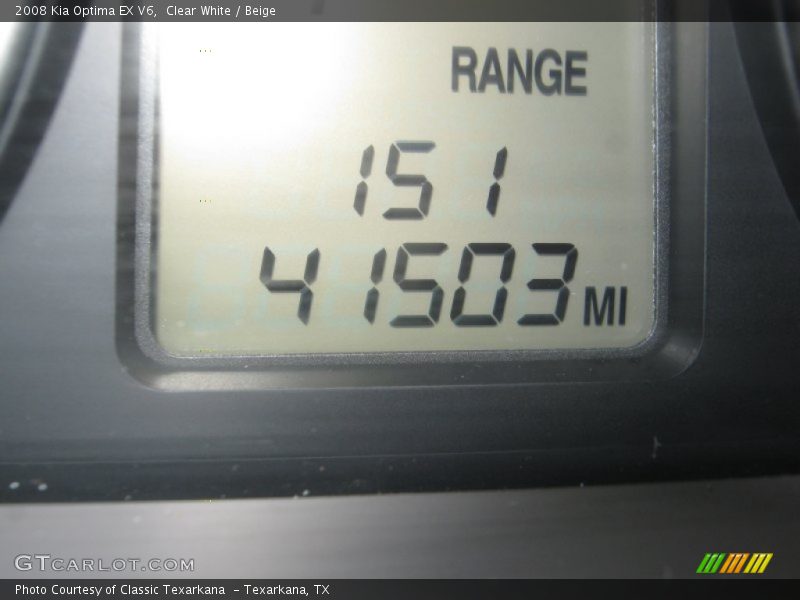 Clear White / Beige 2008 Kia Optima EX V6