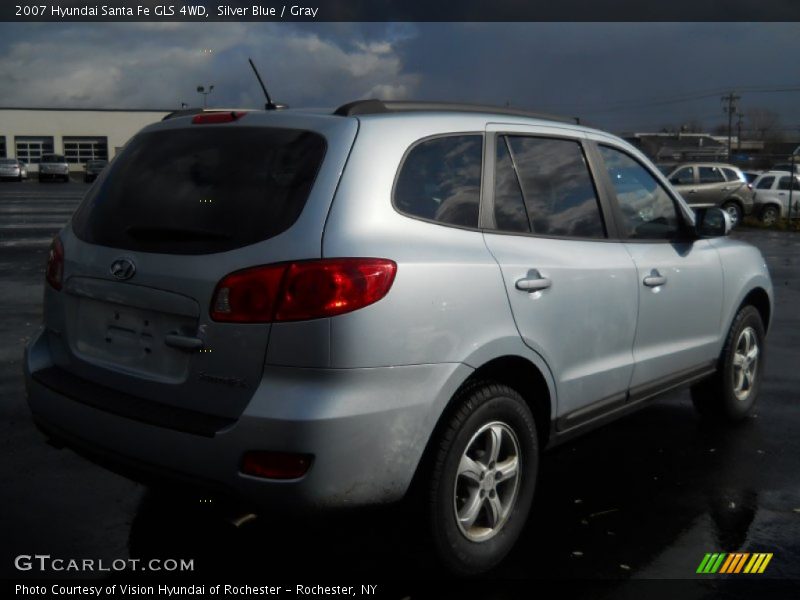 Silver Blue / Gray 2007 Hyundai Santa Fe GLS 4WD
